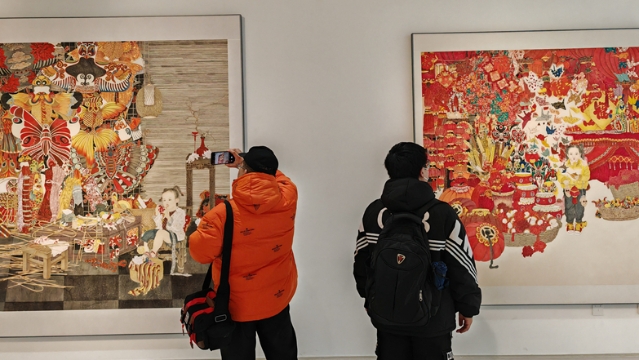 新金陵畫(huà)派青年人才培養(yǎng)計(jì)劃第二期學(xué)員創(chuàng)作成果巡展（南通站）正在南通美術(shù)館展出